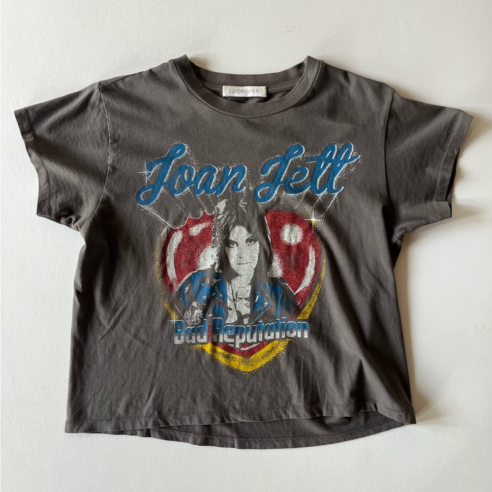 Daydreamer Joan Jett T-Shirt - Charcoal size Small